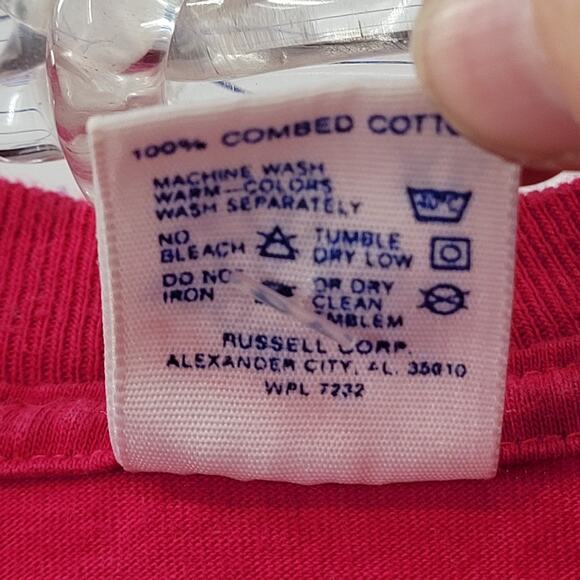 Mirage Las Vegas Vintage Jerzees Palm Tree Graphic Men’s 80s Single Stitch Tee - Picture 11 of 12